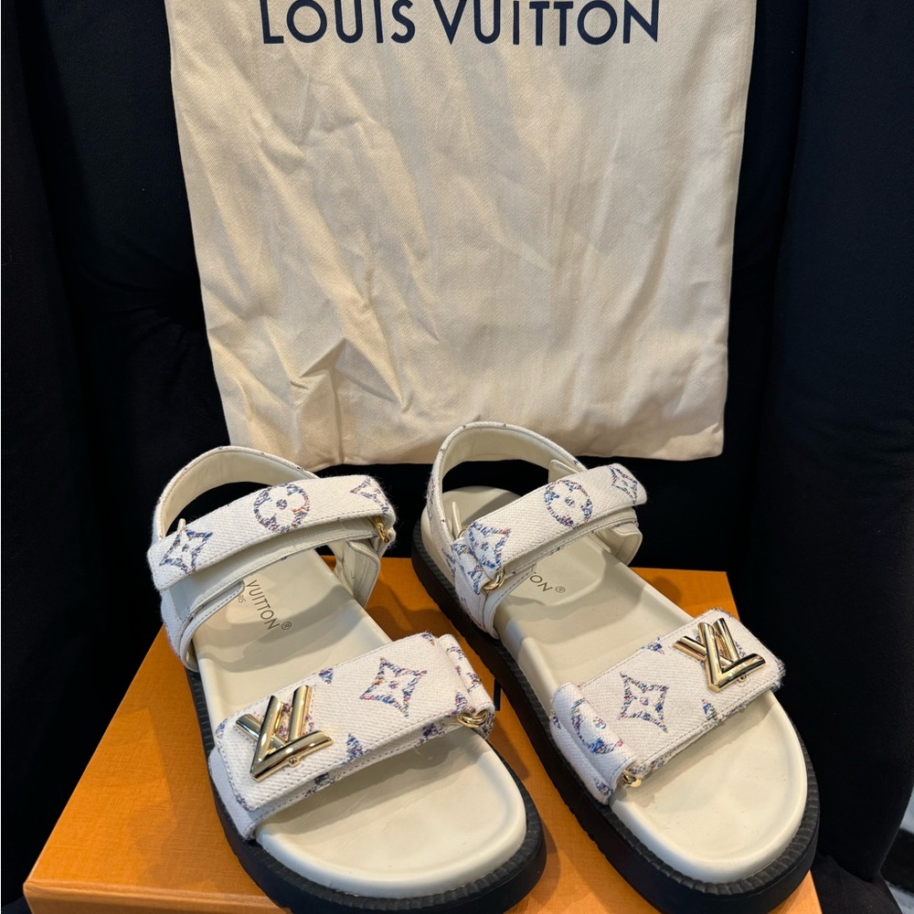 Louis Vuitton White Sandals
